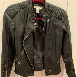 H&M faux leather jacket